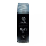 اسپری بدن مدیا مدل Black XS مناسب آقایان حجم 200 میلی لیتر