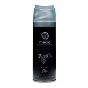 اسپری بدن مدیا مدل Black XS مناسب آقایان حجم 200 میلی لیتر
